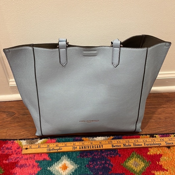 Karl Lagerfeld Bags Karl Lagerfeld Vegan Leather Light Blue Bag